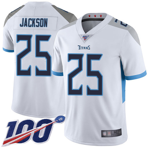 Tennessee Titans Limited White Men Adoree  Jackson Road Jersey NFL Football #25 100th Season Vapor Untouchable->youth nfl jersey->Youth Jersey
